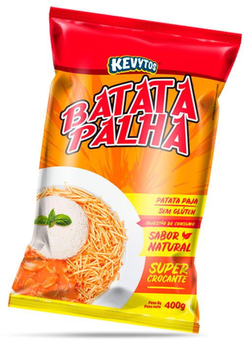 Batata palha Kevytos 400g - Caixa c/ 20 pacotes