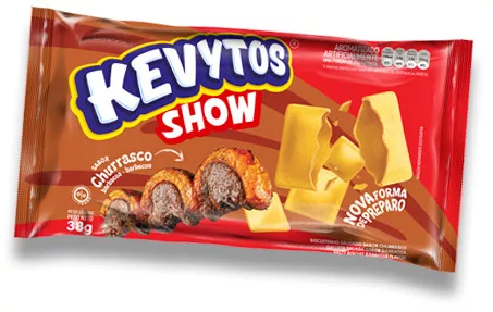 Kevytos Show 38g - Churrasco - Caixa com 20 pacotes