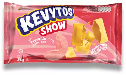 Kevytos Show 38g - Presunto - Caixa com 20 pacotes